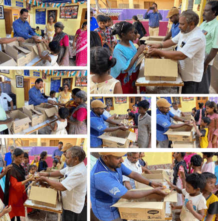 Snacks provided for Homeless Home childrens on the occasion of Diwali