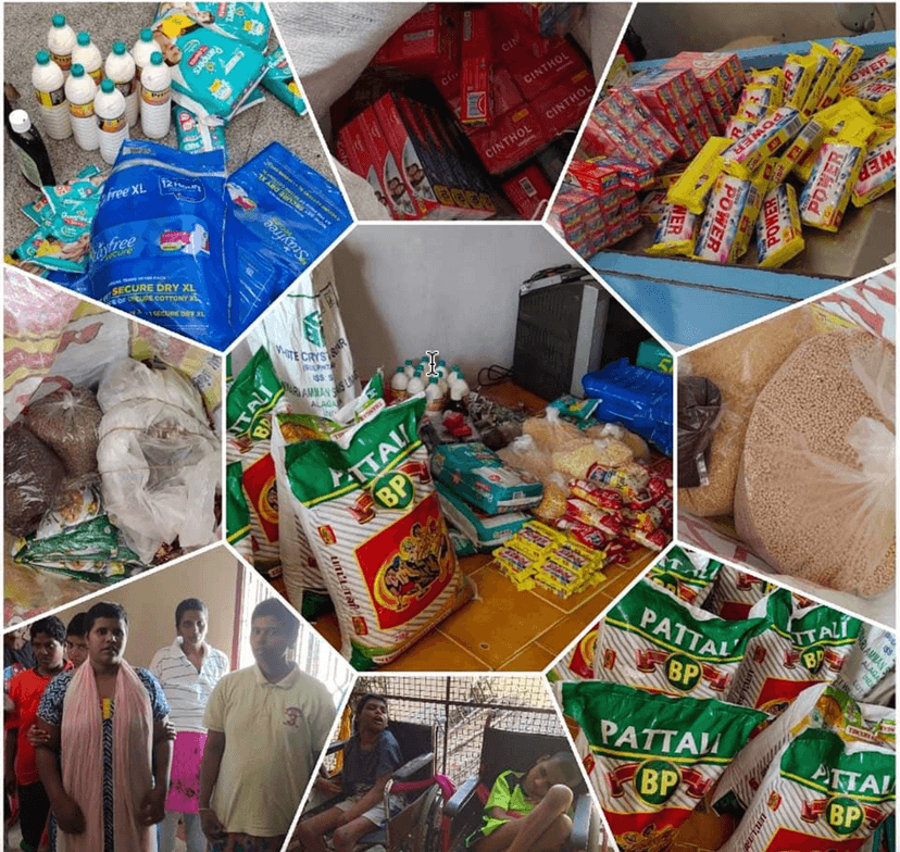 PROVIDED GROCERIES TO 86 SPECIAL CHILDREN & ORPHAN INMATES