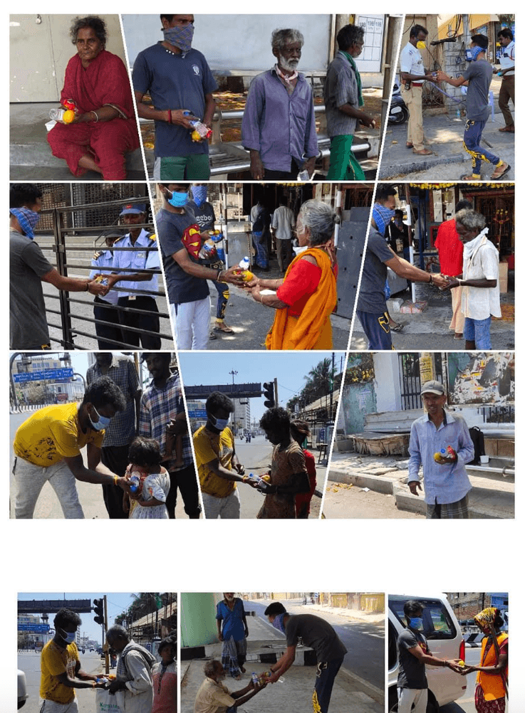 PROVIDED BISCUITS PACKETS, WATER AND FRUITS (COVID 19)