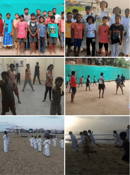 FREE KARATE & SILAMBAM CLASSES FOR THE NEEDY STUDENTS