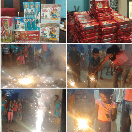 DIWALI CELEBRATION WITH SPEECHLESS & HEARING IMPAIRMENT  STUDENTS